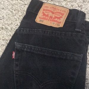 Men’s Levi black jeans